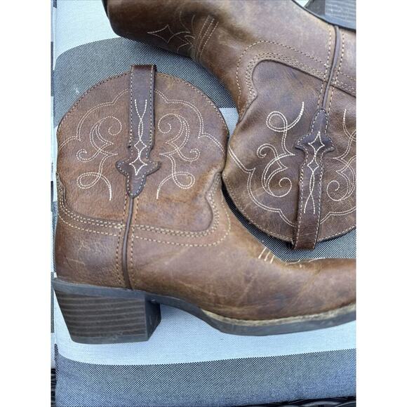 Justin Gypsy Western Boot Tan Womens 6 B Style L9510 Cowgirl Country Light Brown - Picture 3 of 16